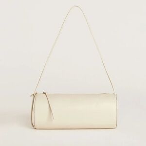NWOT REFORMATION SIMONA CYLINDER BAG in Cream Puff Leather